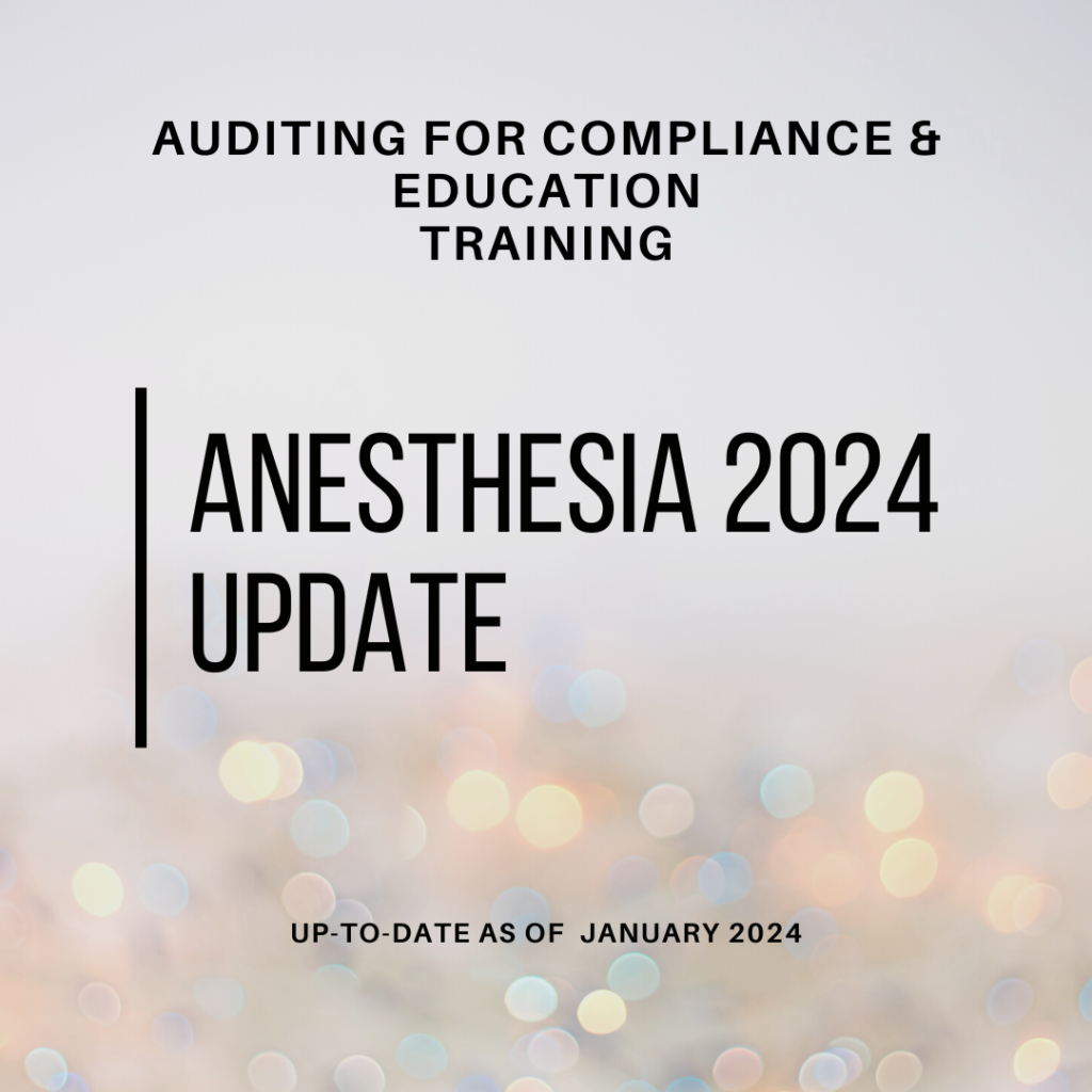 Anesthesia Coding and Billing Basics (Anesthesia 101) ACE Auditing